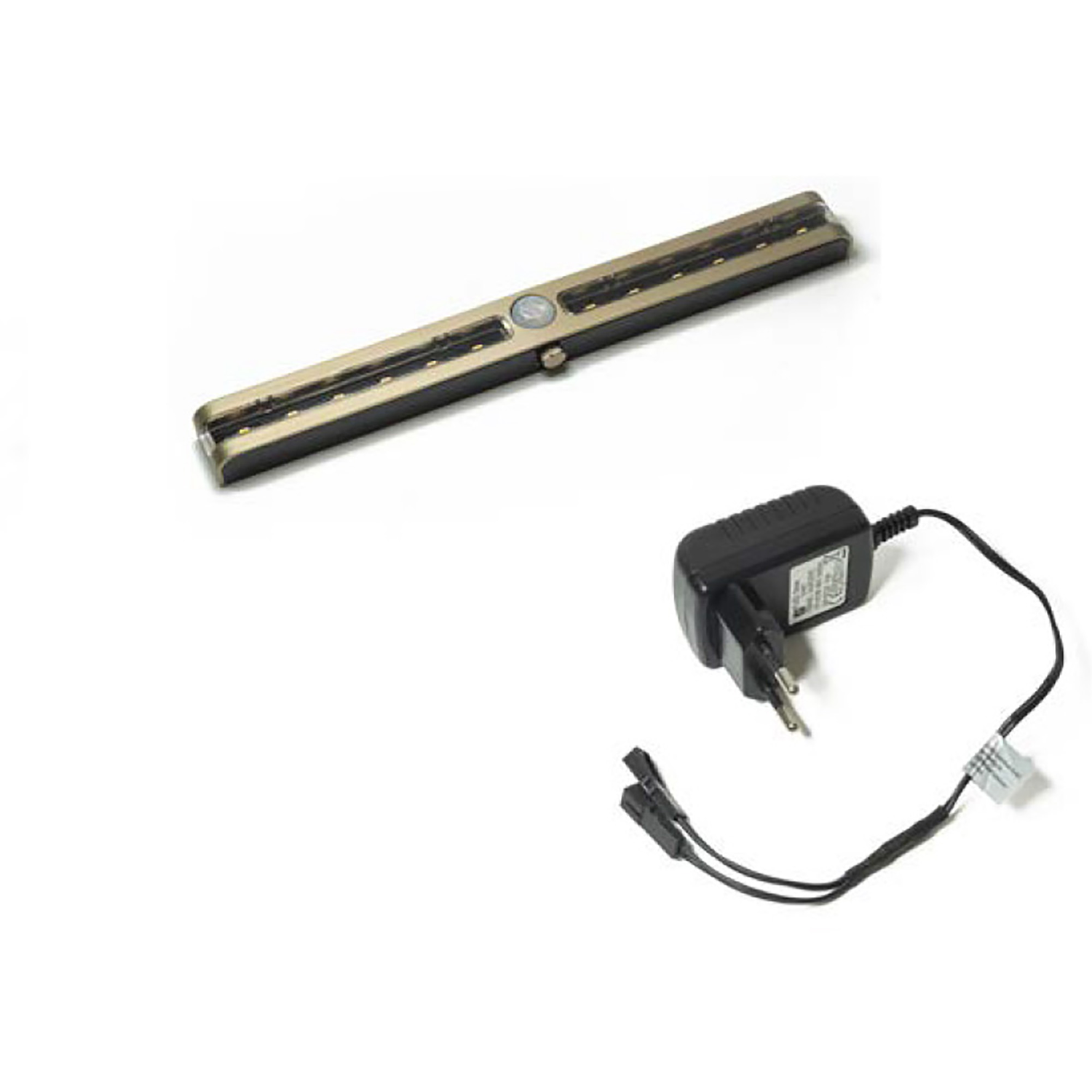 Led set 1 Space Light RVS-look met sensor 12V/0.9w met voeding